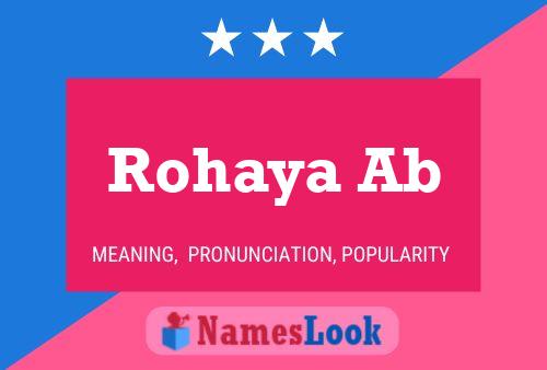 Rohaya Ab Name Poster