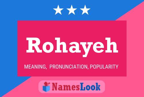 Rohayeh Name Poster