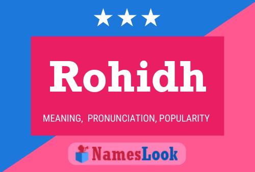 Rohidh Name Poster