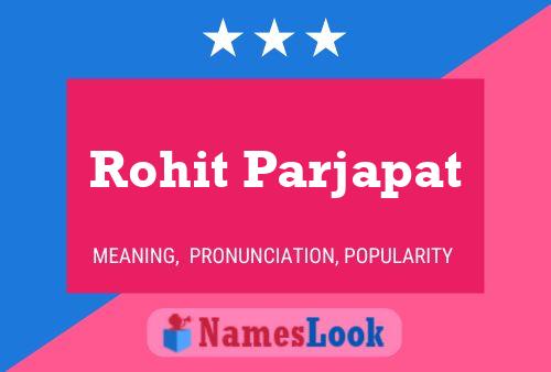 Rohit Parjapat Name Poster