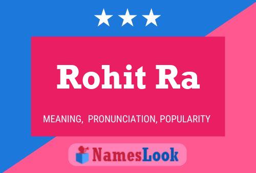 Rohit Ra Name Poster