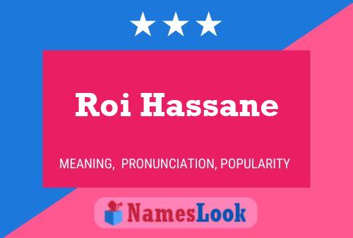 Roi Hassane Name Poster