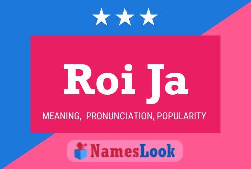 Roi Ja Name Poster