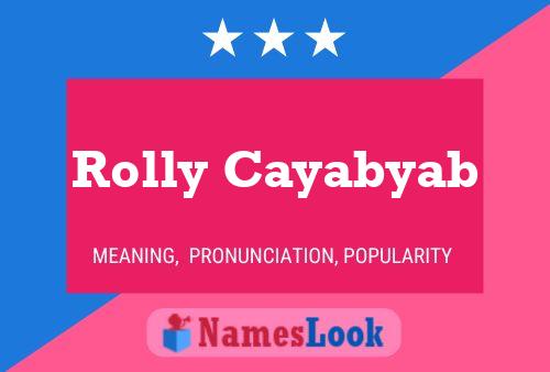 Rolly Cayabyab Name Poster