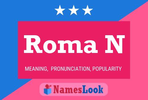 Roma N Name Poster