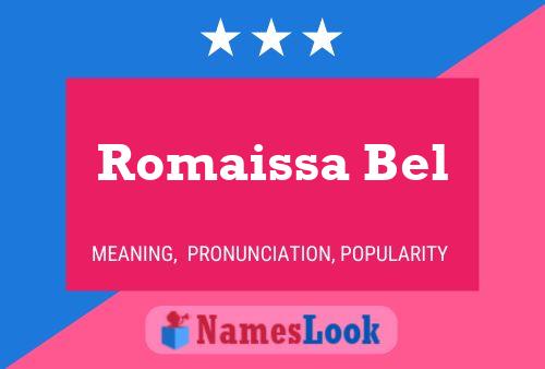 Romaissa Bel Name Poster