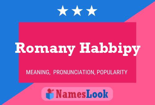 Romany Habbipy Name Poster