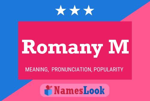 Romany M Name Poster