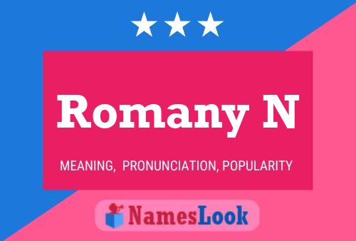 Romany N Name Poster