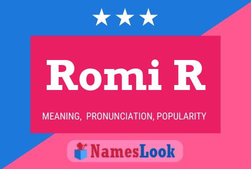 Romi R Name Poster