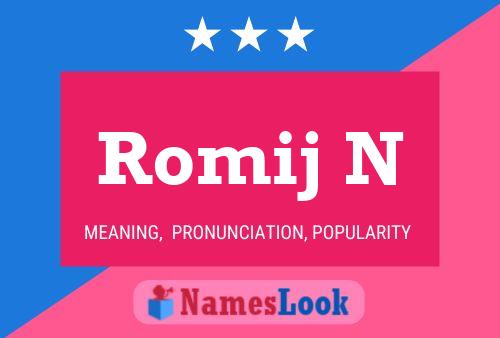 Romij N Name Poster