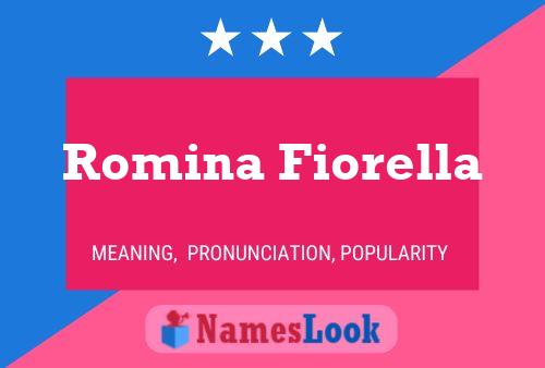 Romina Fiorella Name Poster