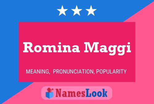 Romina Maggi Name Poster