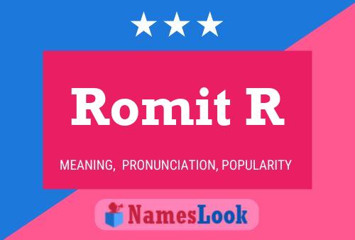 Romit R Name Poster