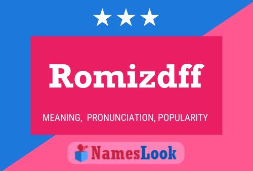 Romizdff Name Poster