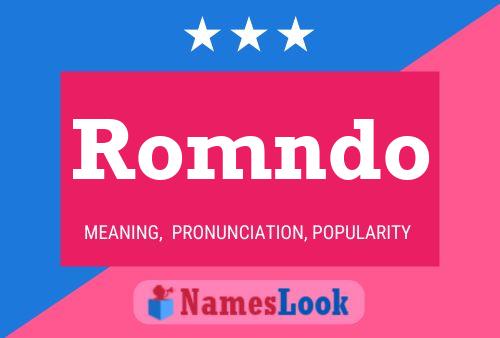 Romndo Name Poster