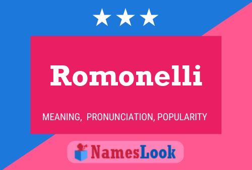 Romonelli Name Poster