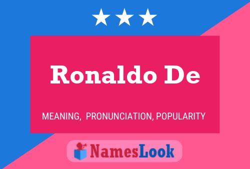 Ronaldo De Name Poster