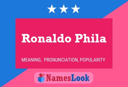 Ronaldo Phila Name Poster