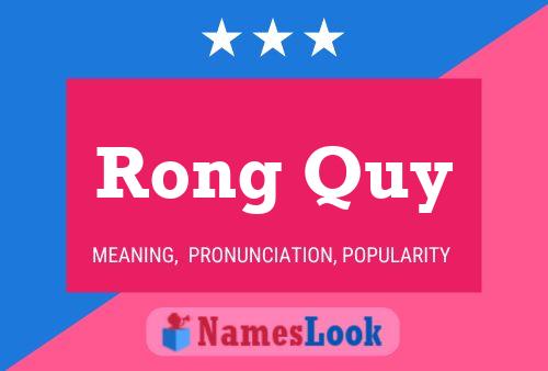 Rong Quy Name Poster