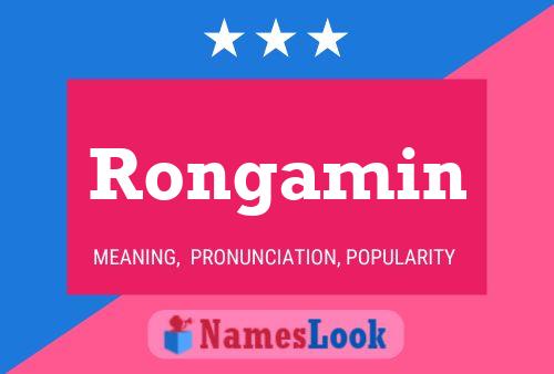 Rongamin Name Poster