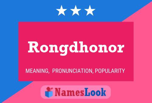 Rongdhonor Name Poster