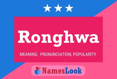 Ronghwa Name Poster