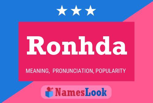 Ronhda Name Poster