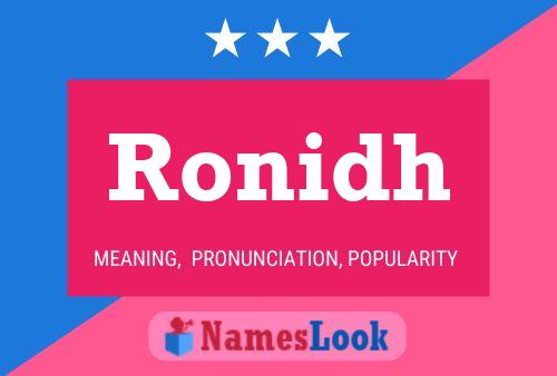 Ronidh Name Poster