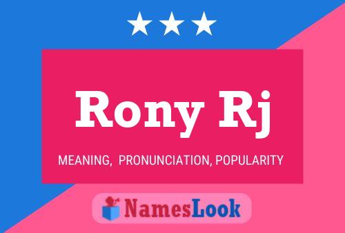 Rony Rj Name Poster