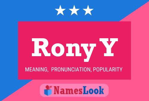 Rony Y Name Poster