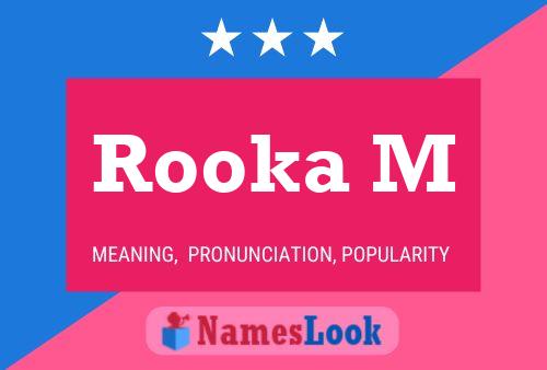 Rooka M Name Poster