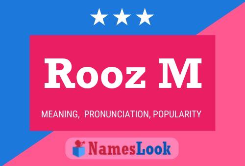 Rooz M Name Poster