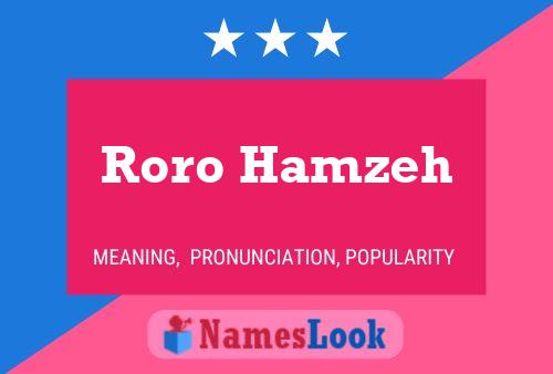 Roro Hamzeh Name Poster