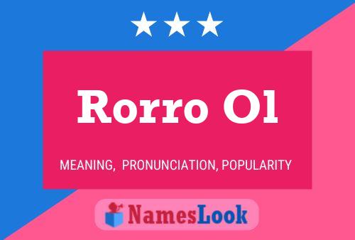 Rorro Ol Name Poster