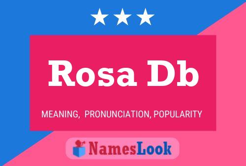 Rosa Db Name Poster