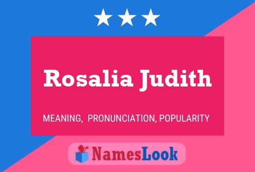 Rosalia Judith Name Poster