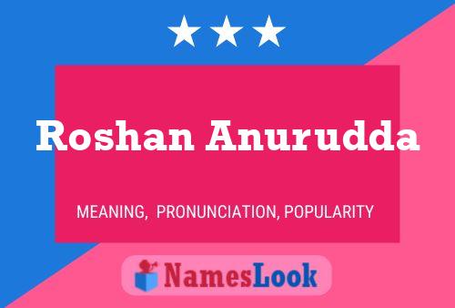 Roshan Anurudda Name Poster