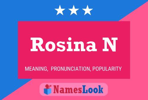 Rosina N Name Poster