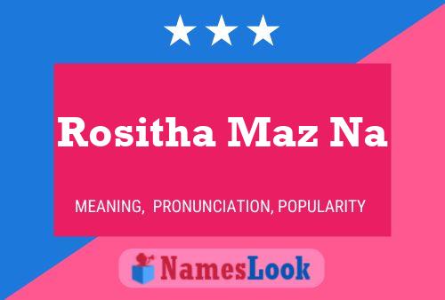 Rositha Maz Na Name Poster