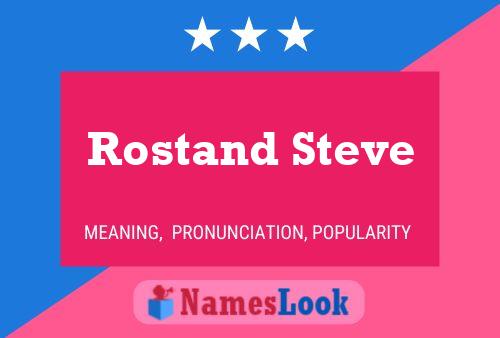 Rostand Steve Name Poster