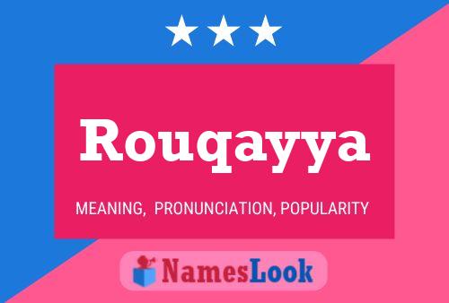 Rouqayya Name Poster