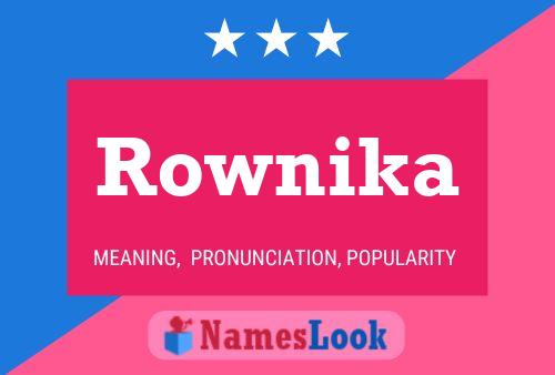 Rownika Name Poster