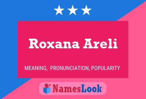 Roxana Areli Name Poster