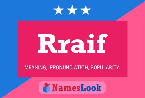 Rraif Name Poster