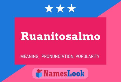 Ruanitosalmo Name Poster