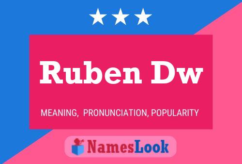 Ruben Dw Name Poster