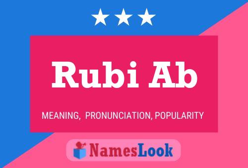 Rubi Ab Name Poster