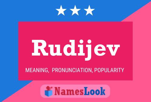 Rudijev Name Poster