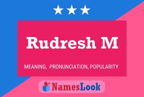 Rudresh M Name Poster